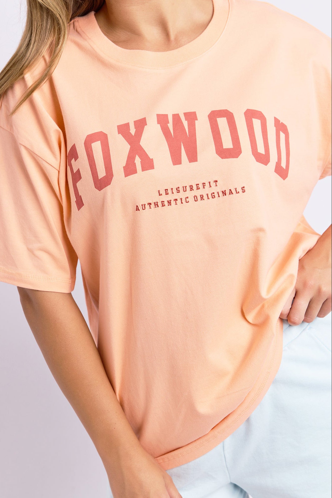 Foxwood Interval Tee - Neon Peach