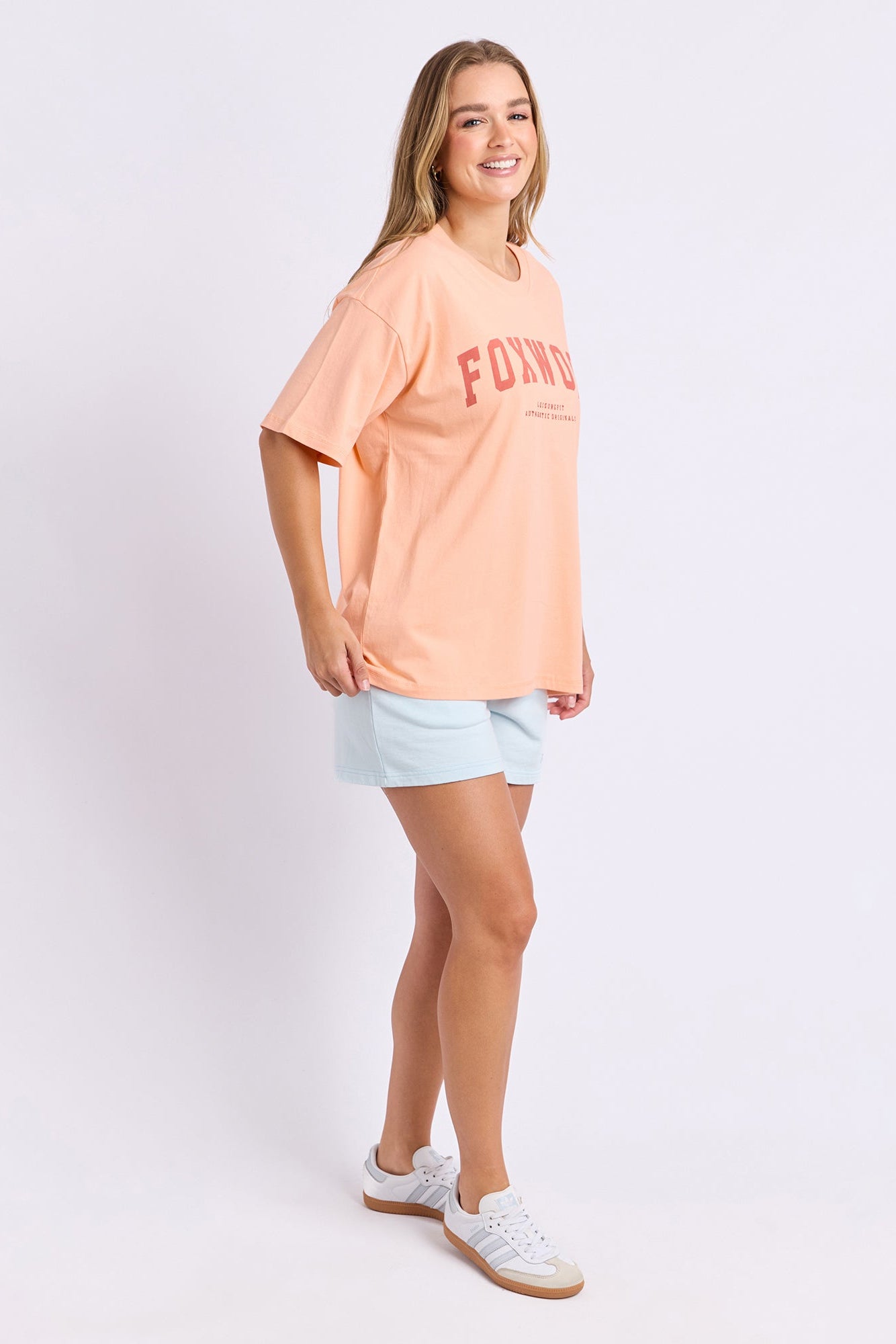 Foxwood Interval Tee - Neon Peach