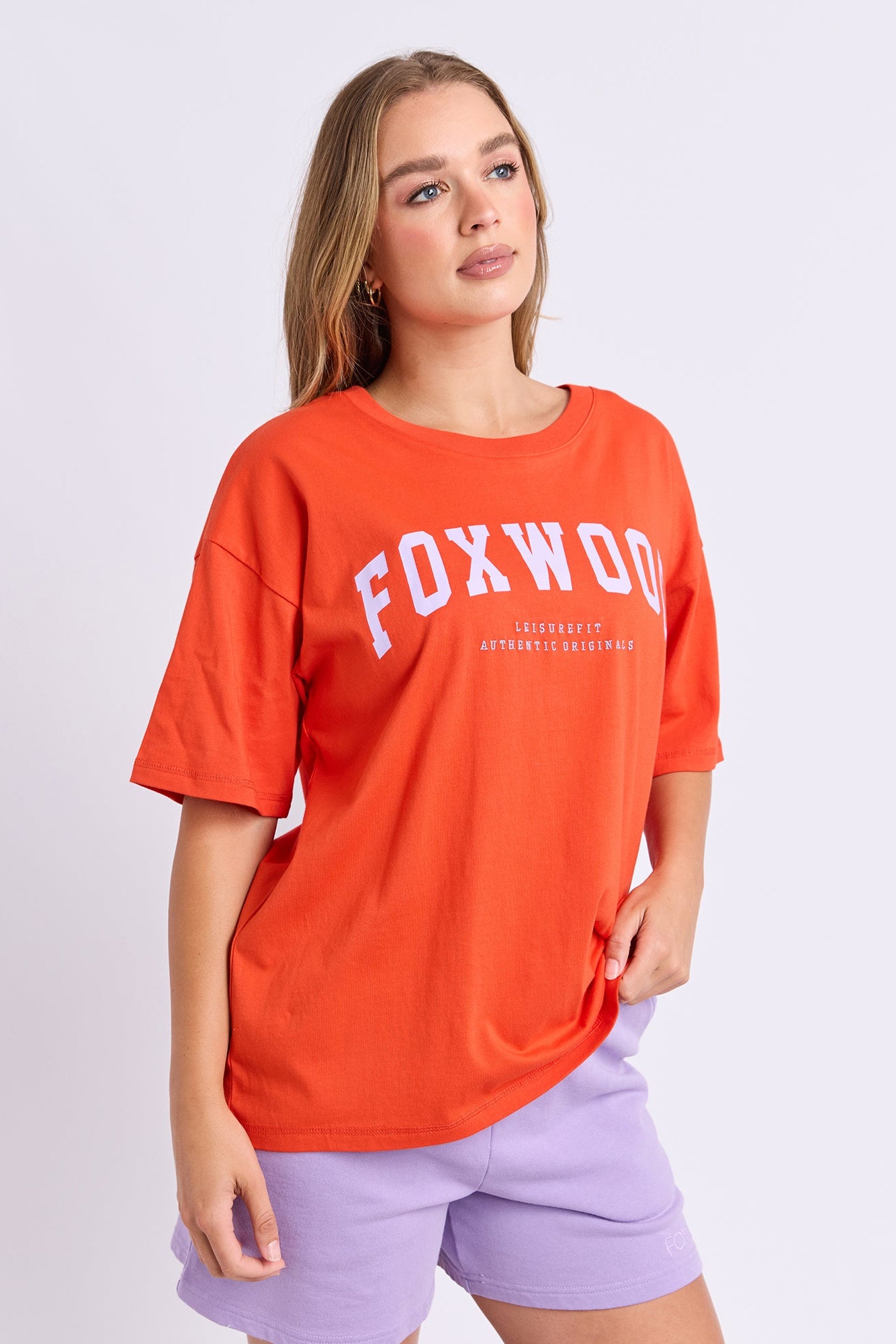 Foxwood Interval Tee - Grenadine/Lilac