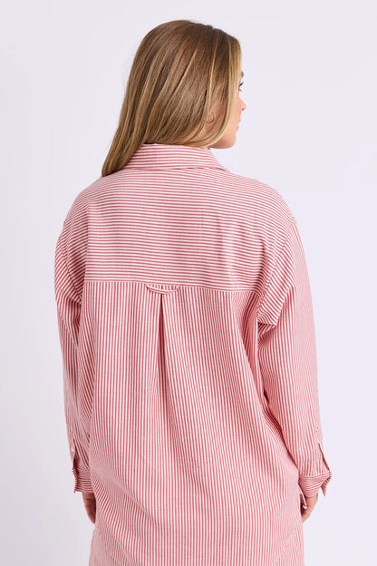 Foxwood Echo Shirt - Red/White Stripe