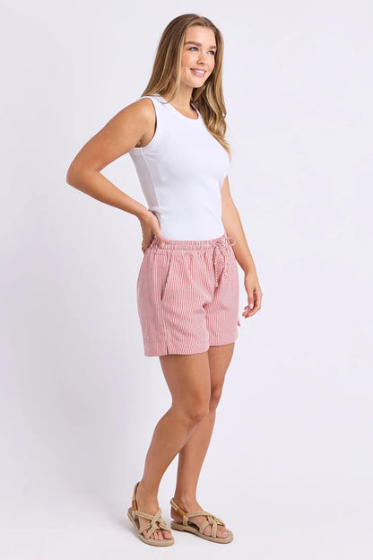Foxwood Echo Short - Red/White Stripe