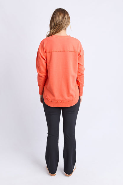 Simplified Crew - Orange Red