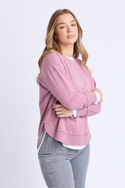 Farrah Long Sleeve - Dusty Rose