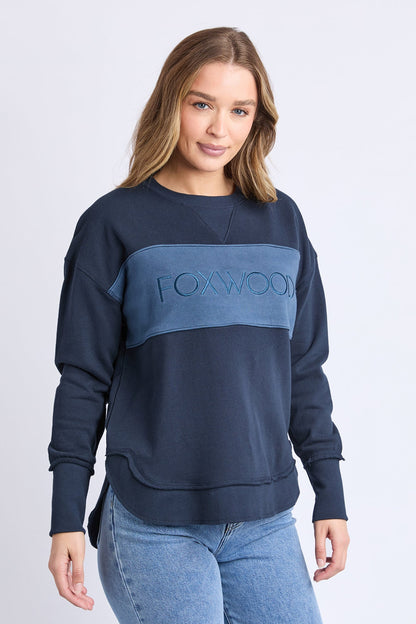 Simplified Tonal Crew - Navy