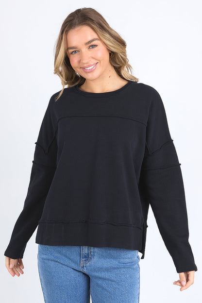 Foxwood Jayne Throw On Fleece - Black