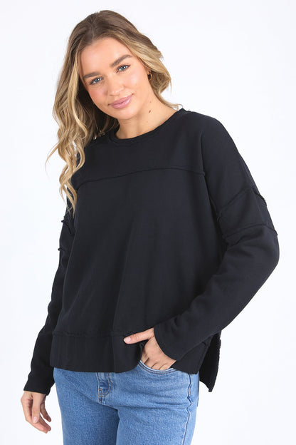 Foxwood Jayne Throw On Fleece - Black