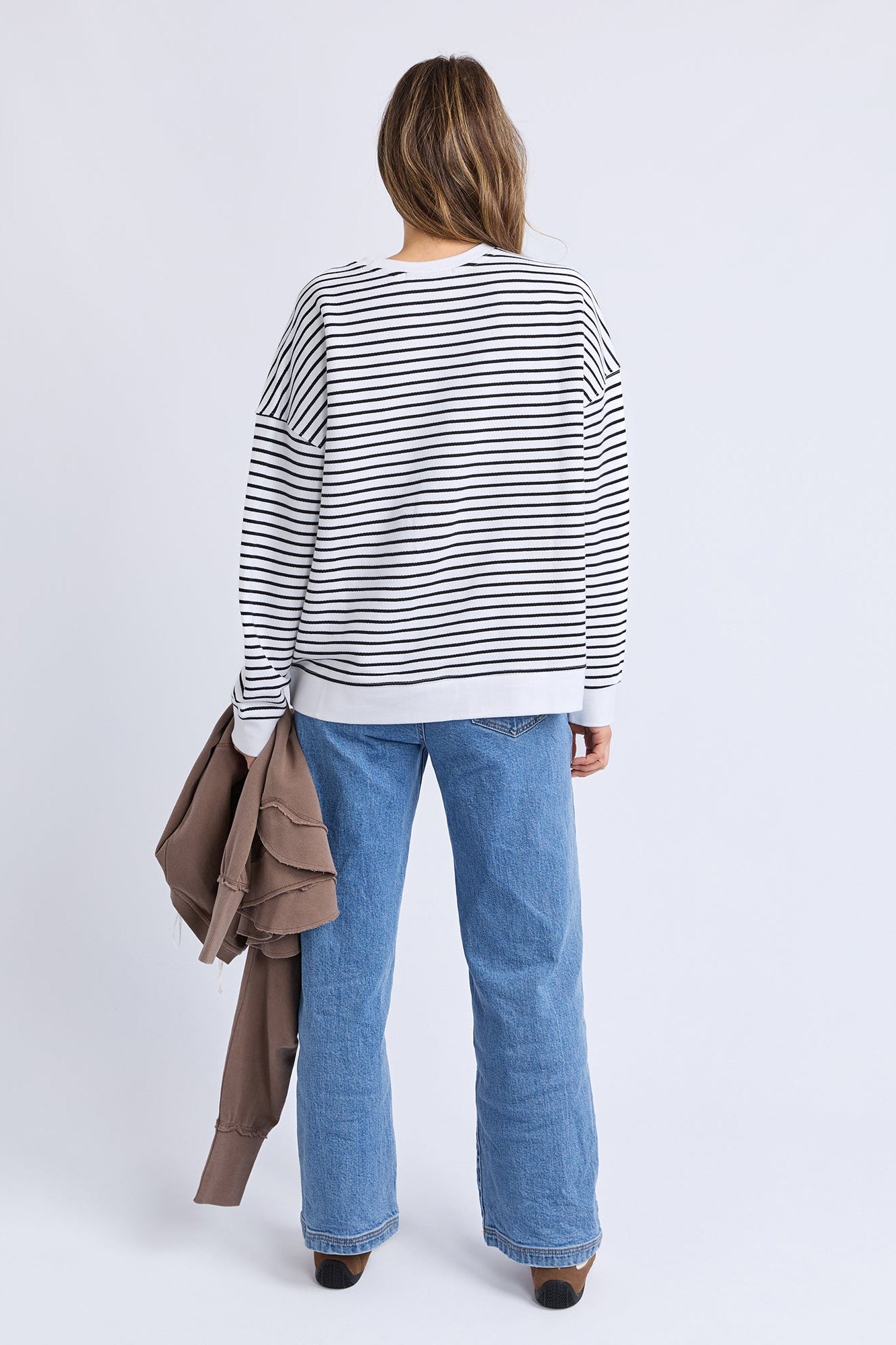 Original Stripe Crew - White/Black