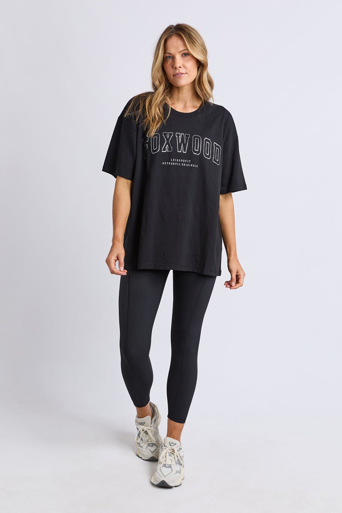 Foxwood Interval Tee - Black/Silver