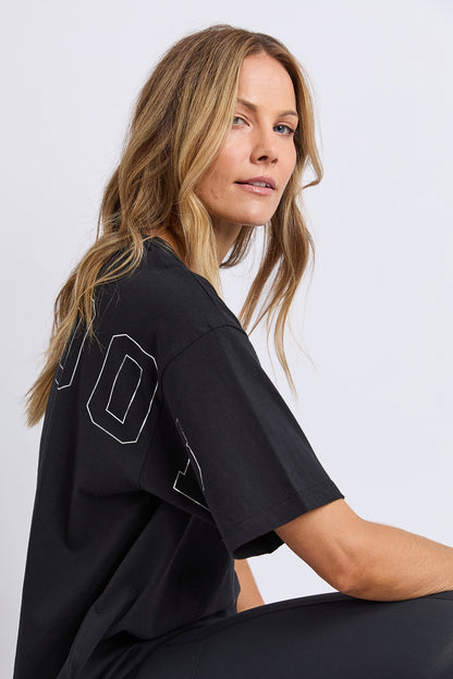 Foxwood Interval Tee - Black/Silver
