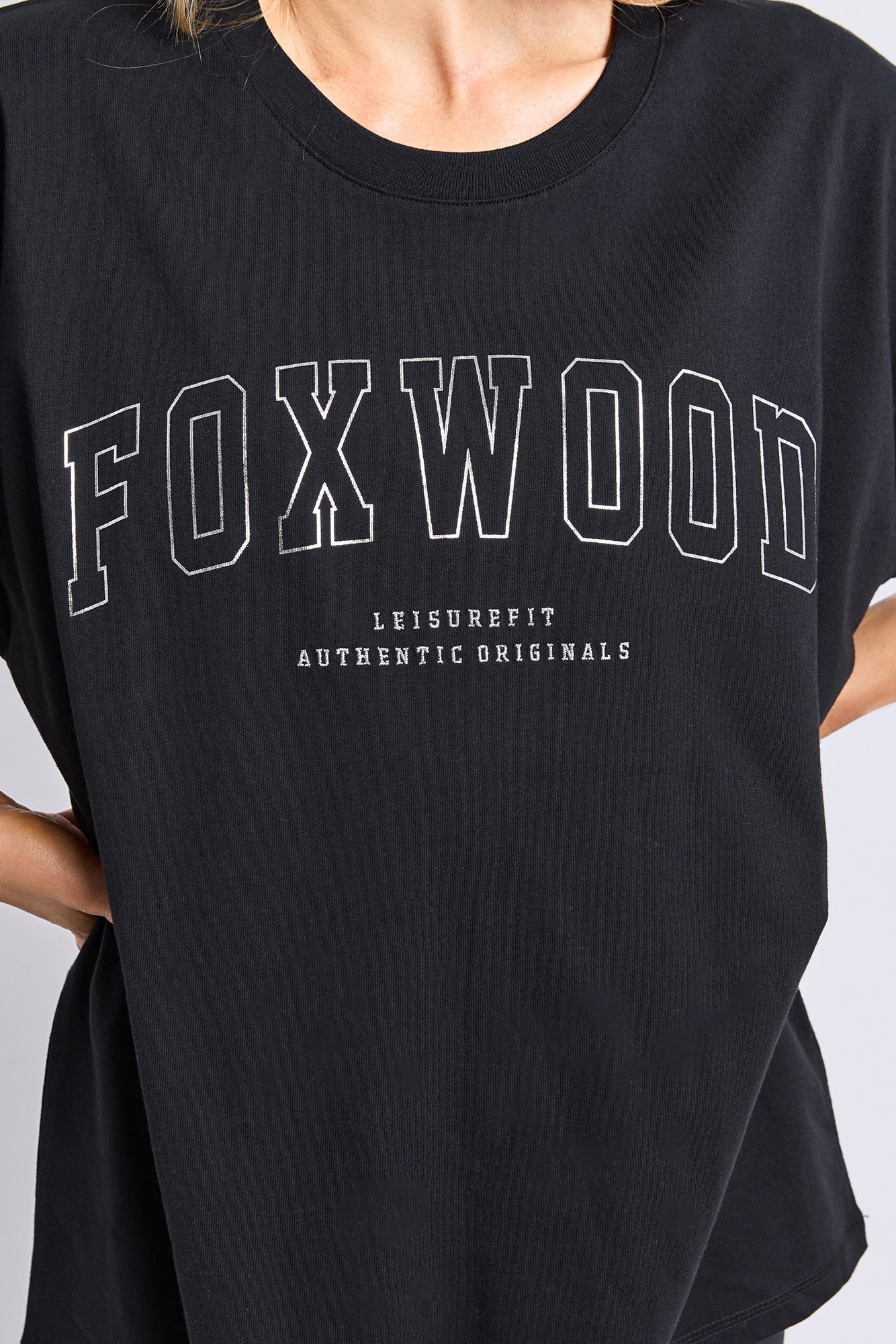 Foxwood Interval Tee - Black/Silver