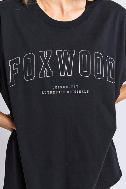 Foxwood Interval Tee - Black/Silver