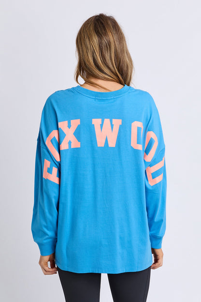 Foxwood Interval L/S Tee - Bright Blue