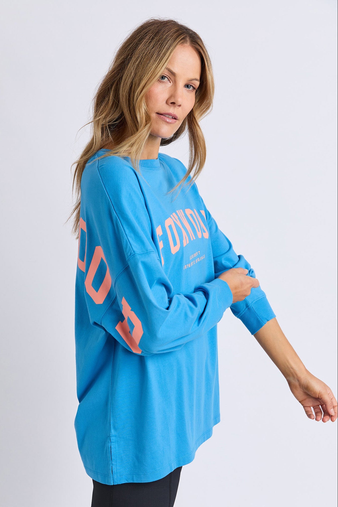Foxwood Interval L/S Tee - Bright Blue
