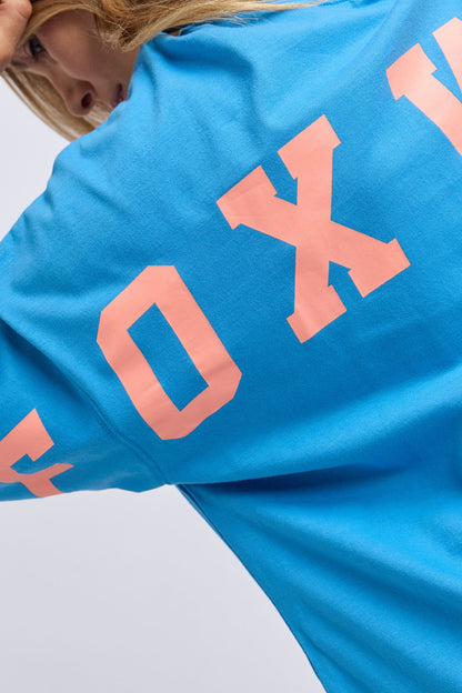 Foxwood Interval L/S Tee - Bright Blue