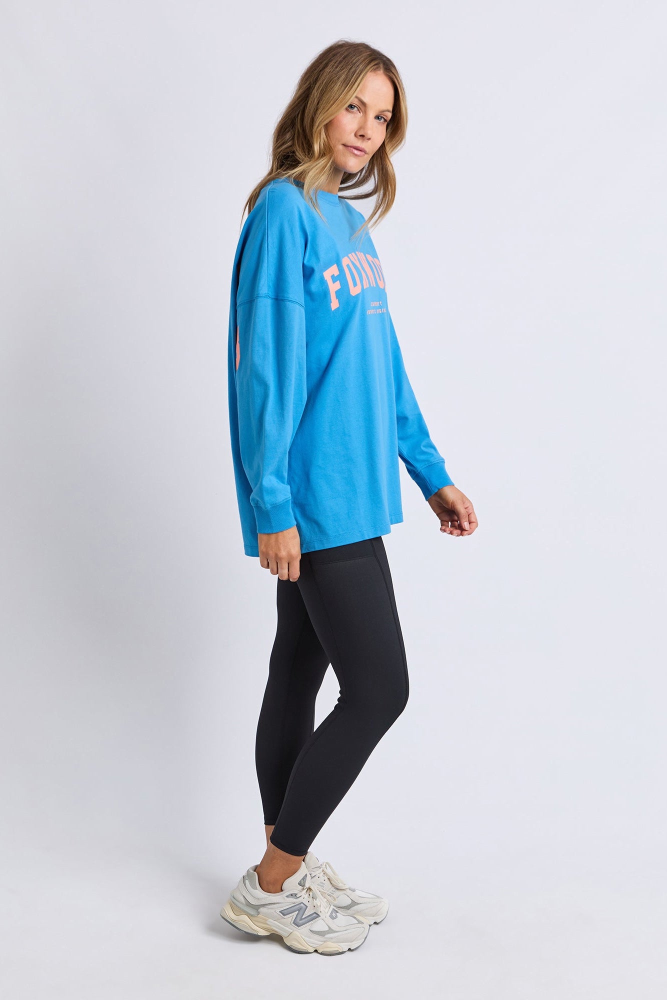 Foxwood Interval L/S Tee - Bright Blue