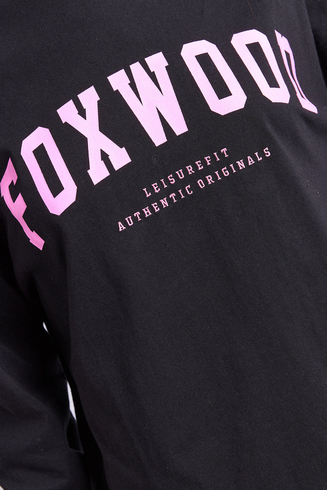 Foxwood Interval L/S Tee - Black/Neon Pink