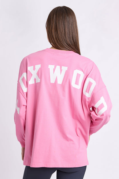 Foxwood Interval L/S Tee - Pink/White