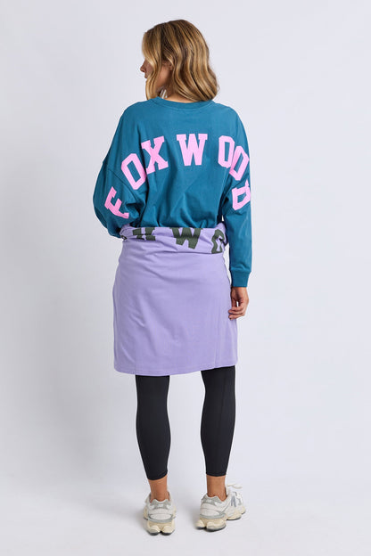 Foxwood Interval L/S Tee - Ocean/Pink