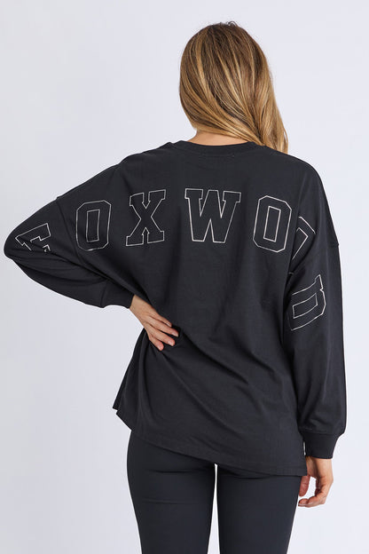 Foxwood Interval L/S Tee - Black/Silver