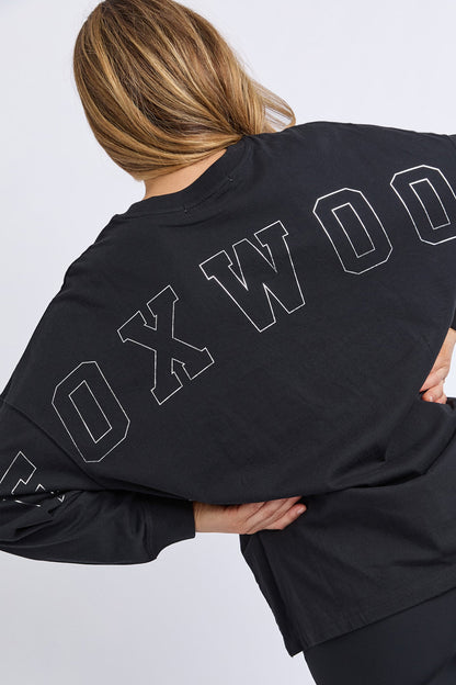 Foxwood Interval L/S Tee - Black/Silver