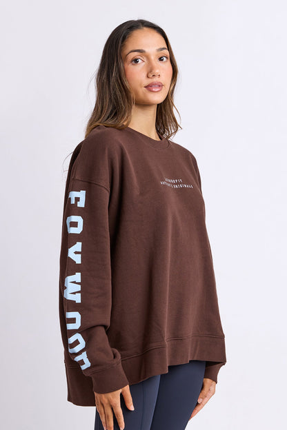 Foxwood Origin Crew - Light Blue with Coffee