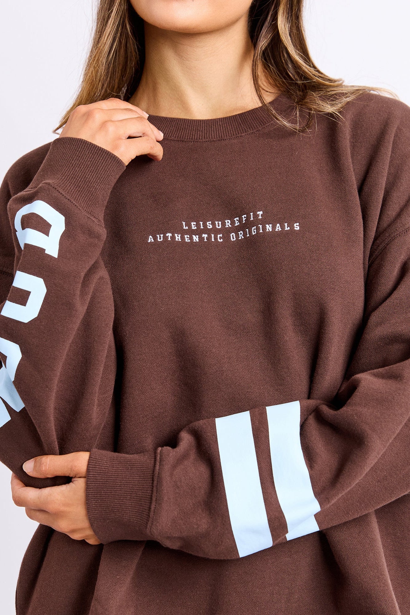 Foxwood Origin Crew - Coffee Bean with Light Blue