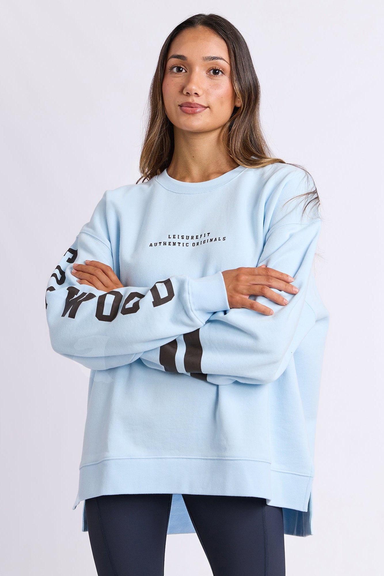 Foxwood Origin Crew - Light Blue with Coffee