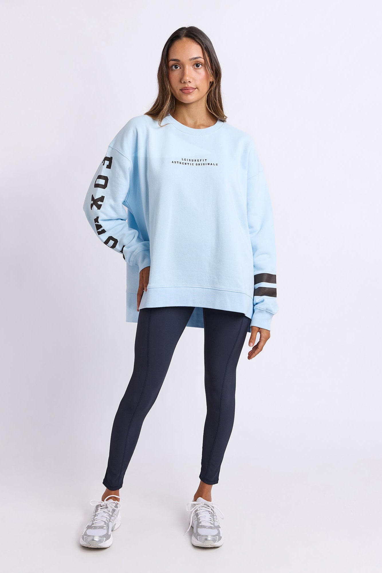 Foxwood Origin Crew - Light Blue with Coffee