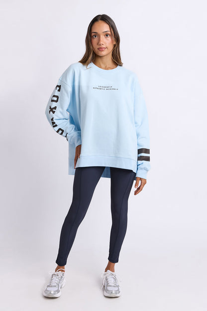Foxwood Origin Crew - Light Blue with Coffee