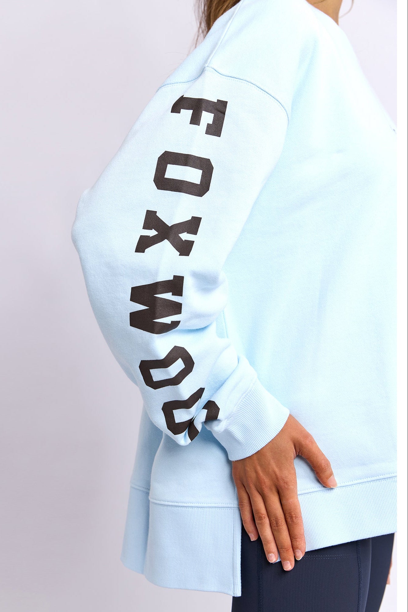 Foxwood Origin Crew - Light Blue with Coffee