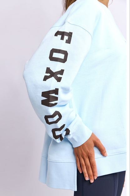 Foxwood Origin Crew - Light Blue with Coffee