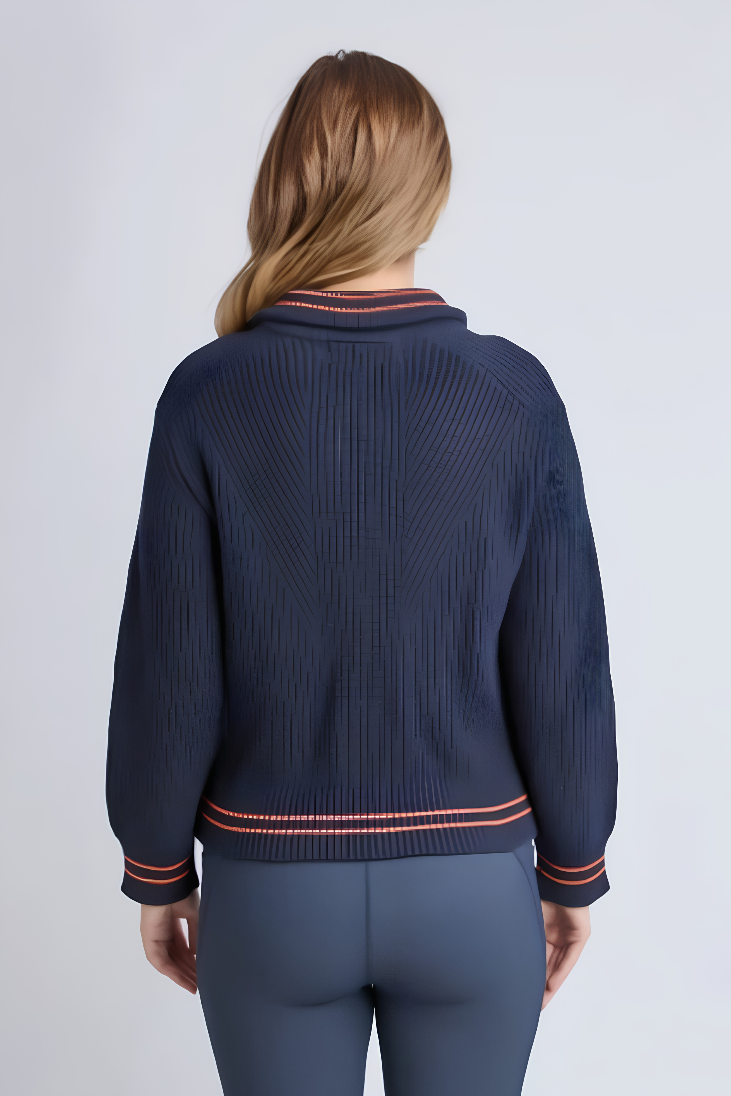 Modern Zip Crew - Navy