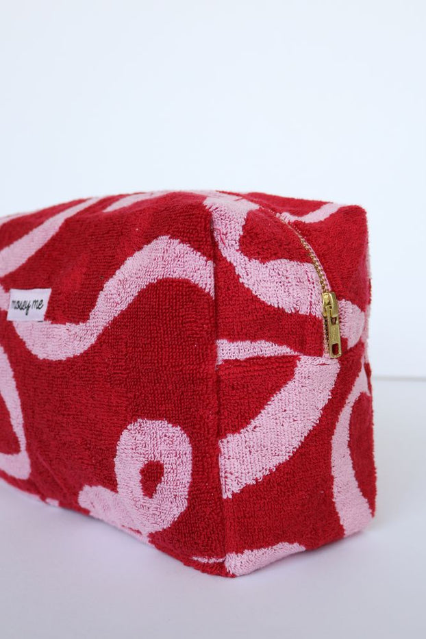 Terry Toiletry Bag - Ribbon