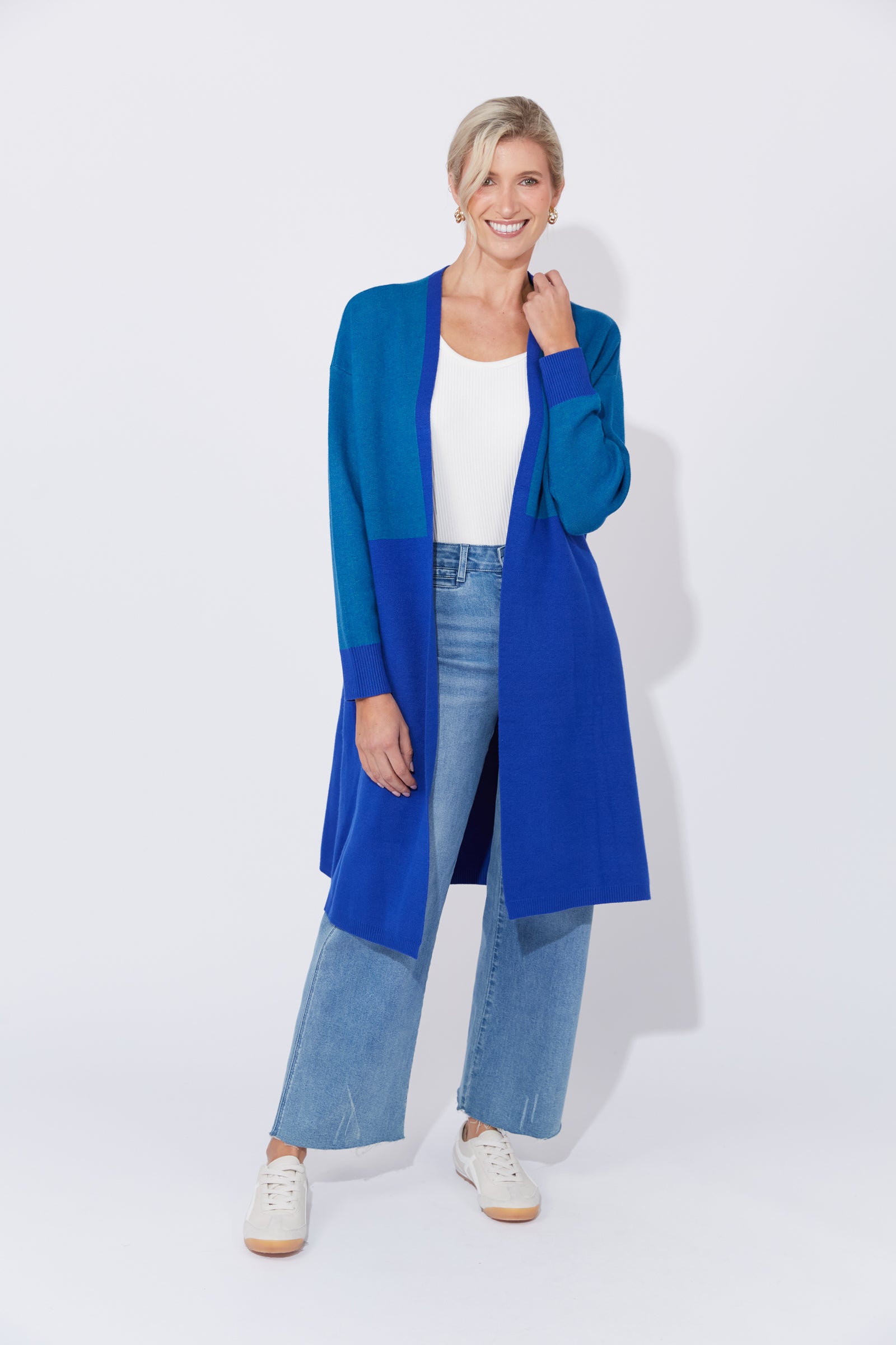 Cyprus Cardigan - Blue/Oasis