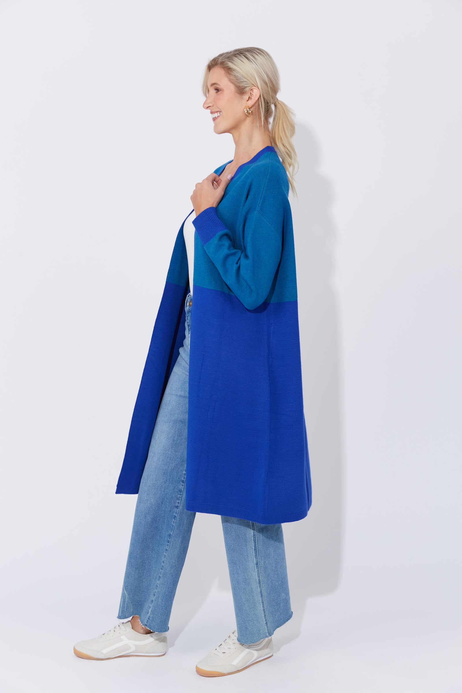 Cyprus Cardigan - Blue/Oasis