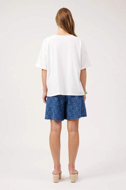 Mykonos Graphic Tshirt - White Amor