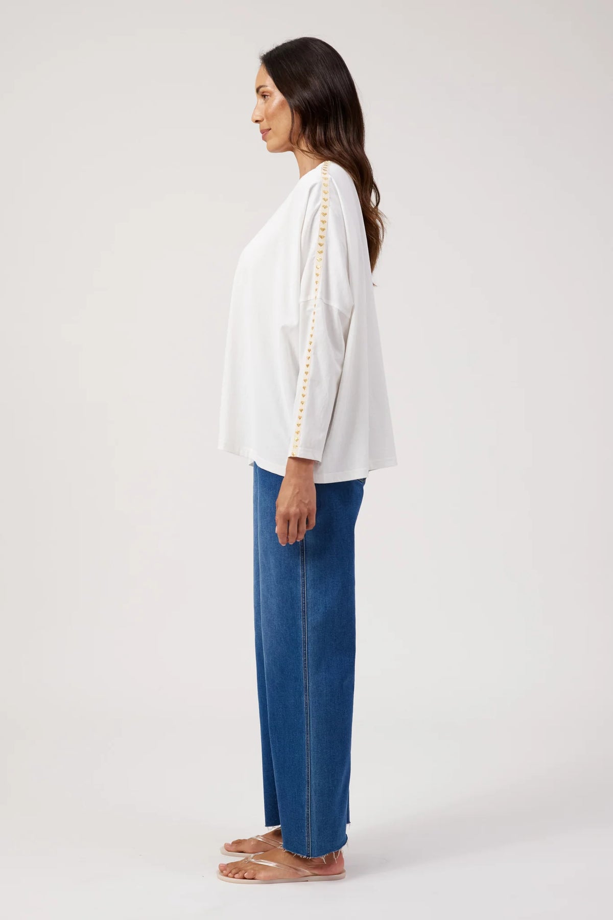 Elba Heart L/S Tshirt - White