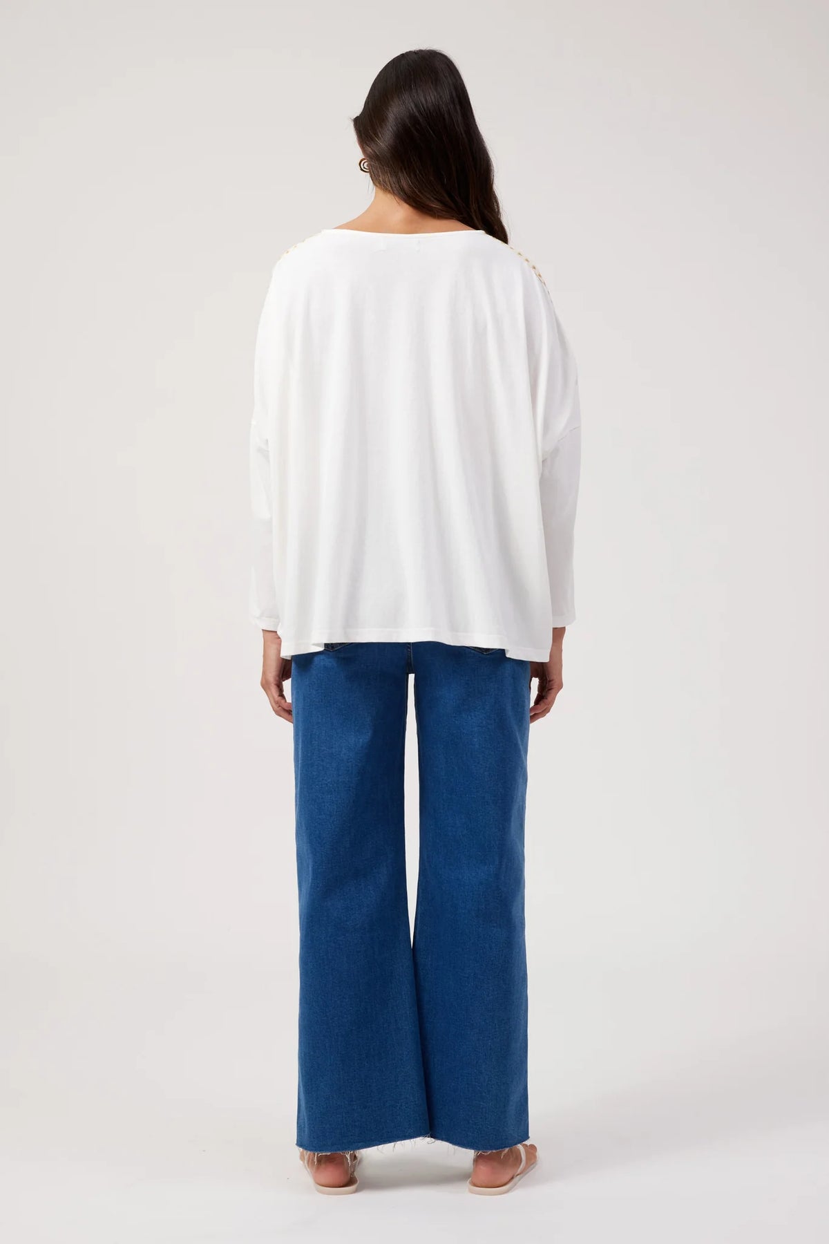 Elba Heart L/S Tshirt - White