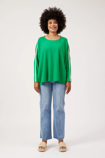 Elba Heart L/S Tshirt - Green