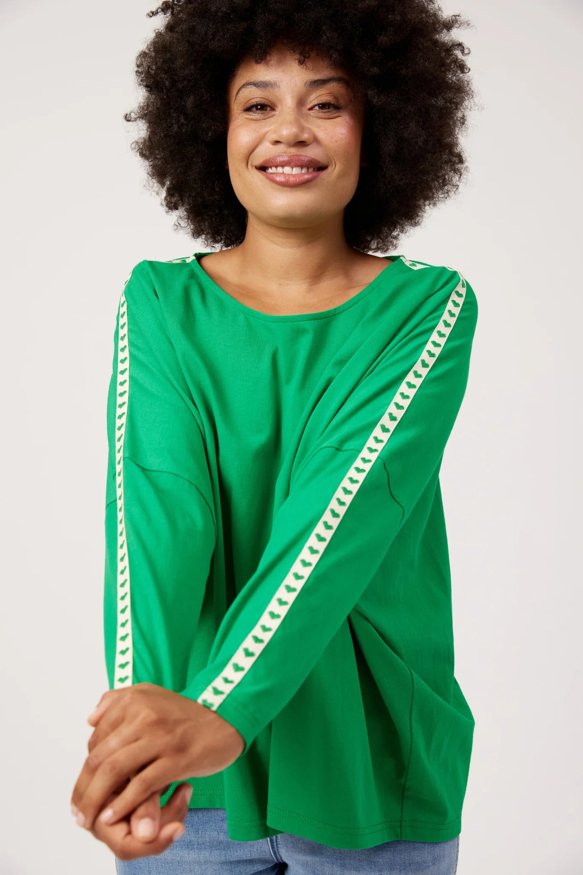 Elba Heart L/S Tshirt - Green