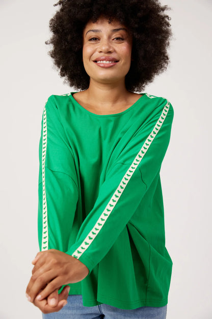 Elba Heart L/S Tshirt - Green