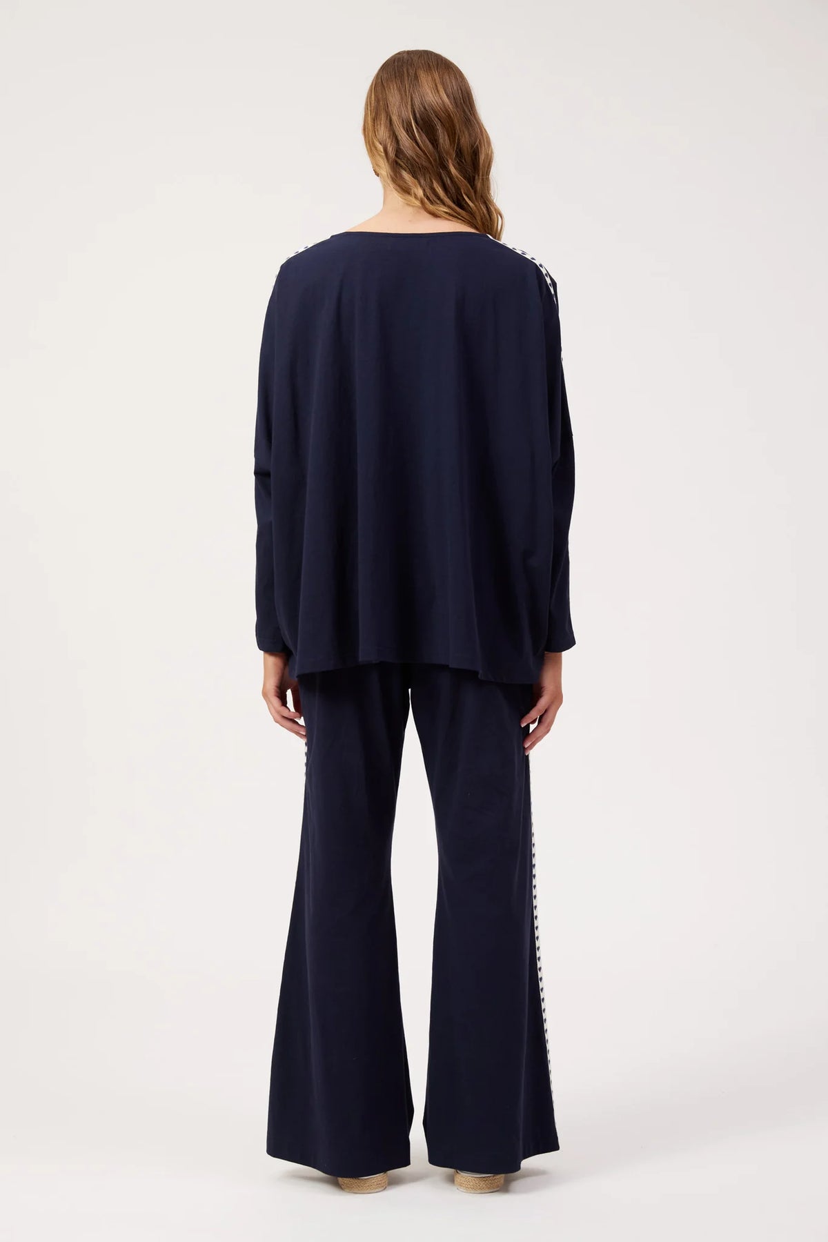 Elba Heart L/S Tshirt - Navy