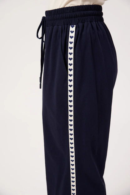 Elba Heart Pant - Navy
