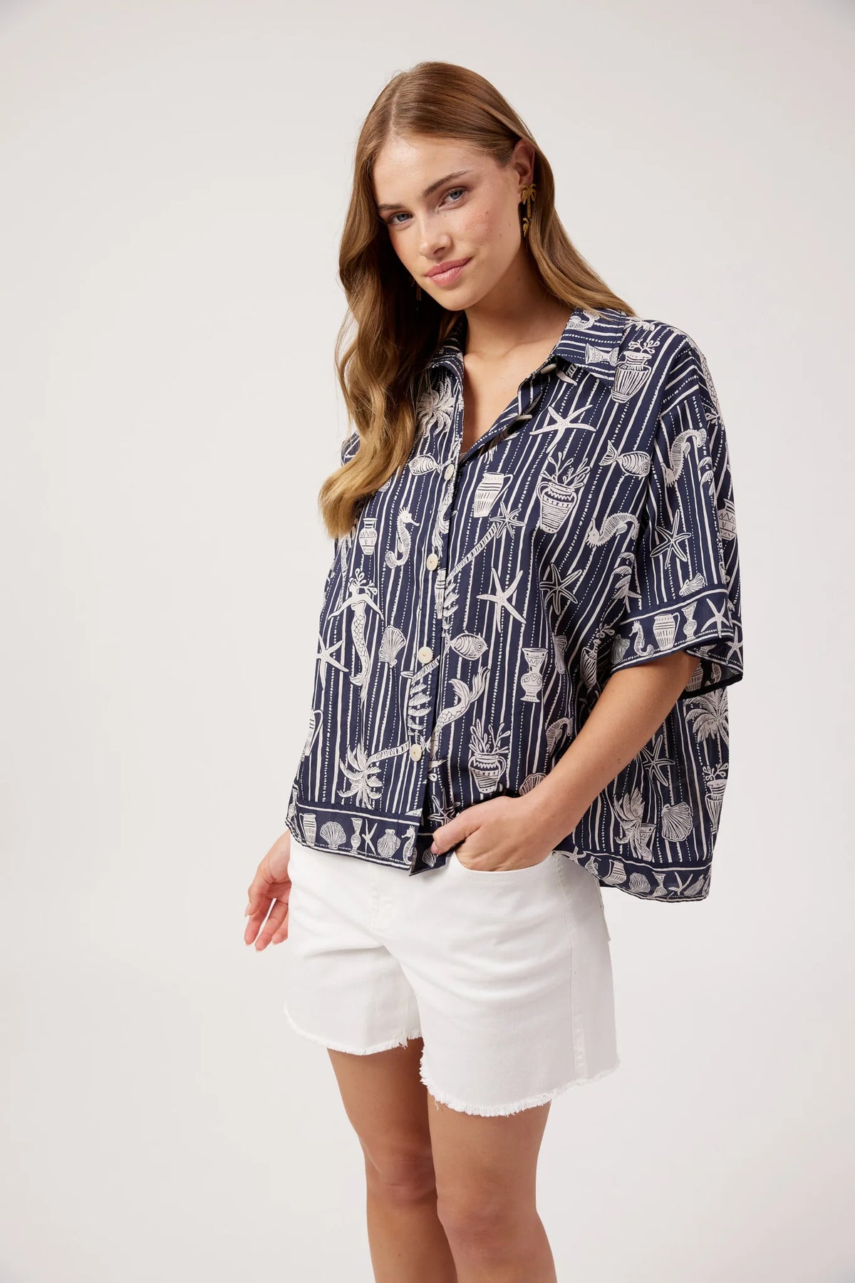 Crete Shirt - Sea