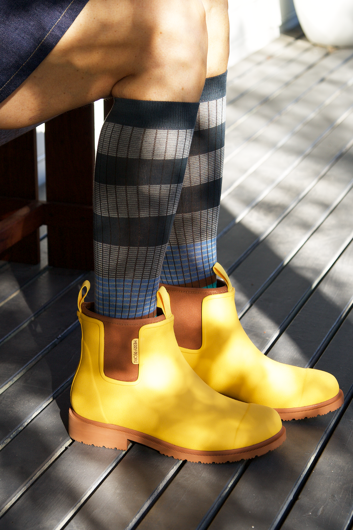 Merry People Bobbi Gumboots/Rainboots - Sunflower
