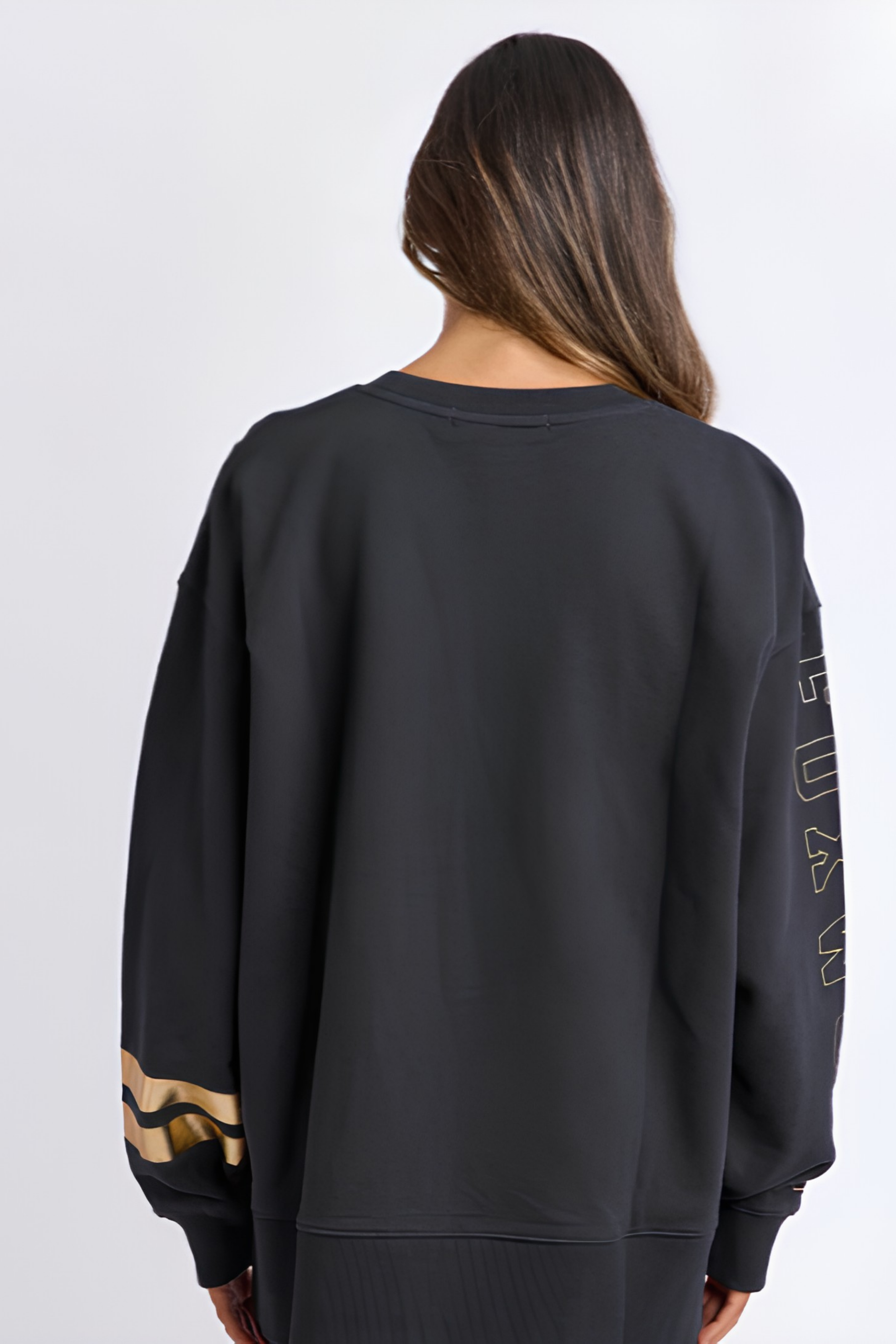 Foxwood Metallic Origin Crew - Black with Gold