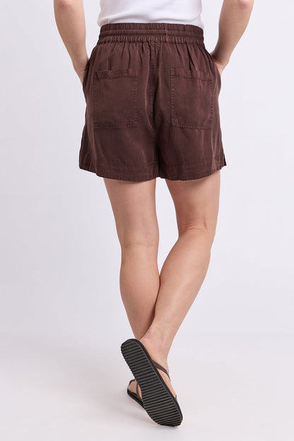 Elm Bliss Washed Short - Chocolate