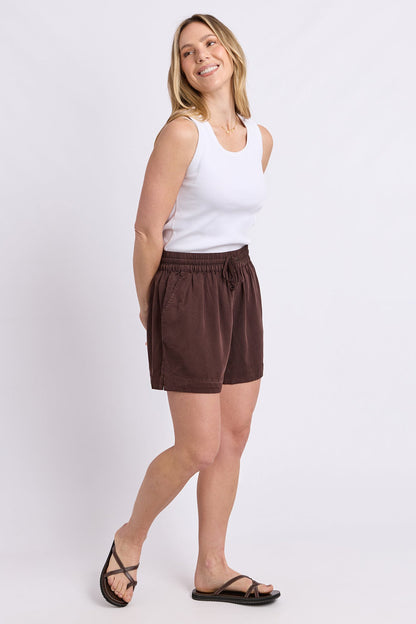 Elm Bliss Washed Short - Chocolate