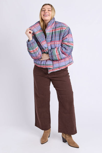 Cord Check Jacket - Multi Colour