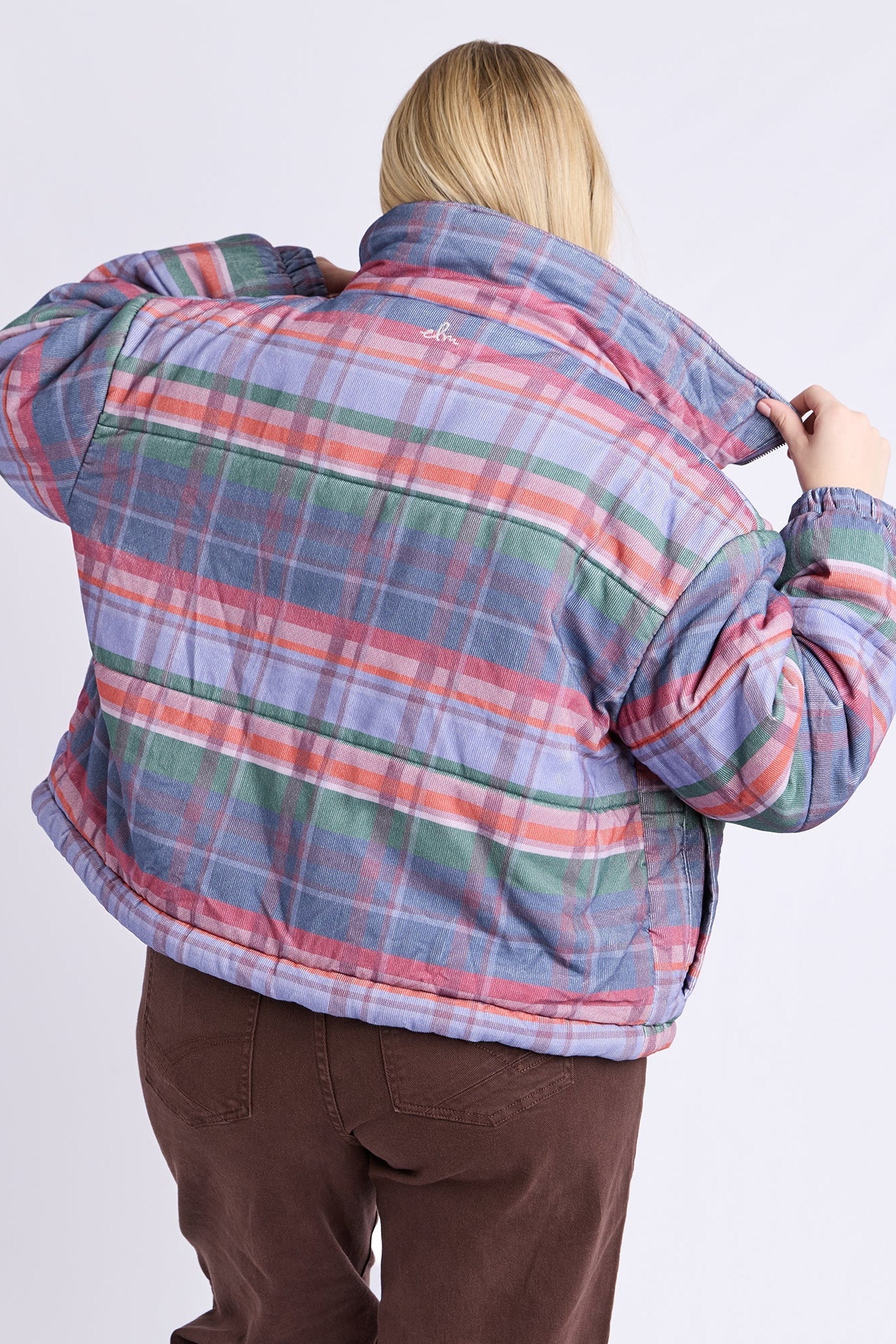 Cord Check Jacket - Multi Colour